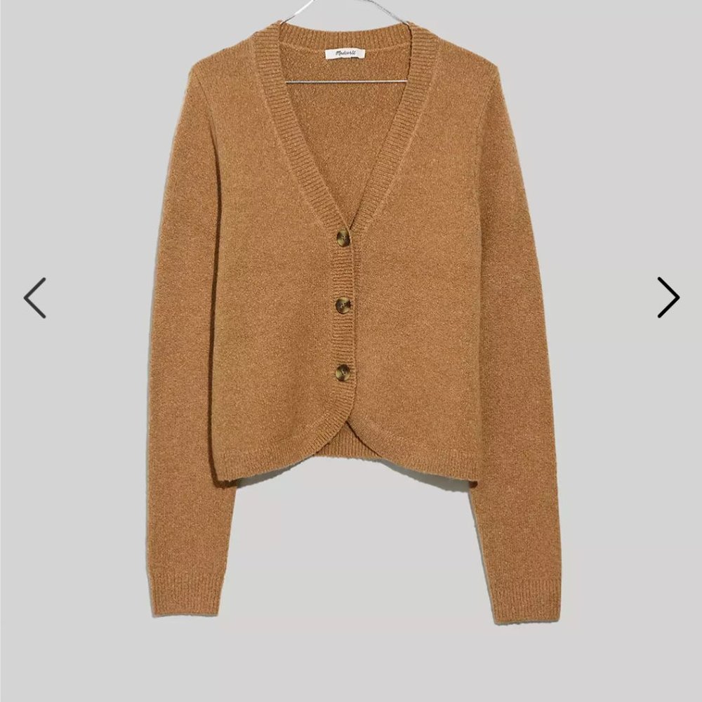 Haskell Crop Cardigan Sweater in Coziest Textured Yarn